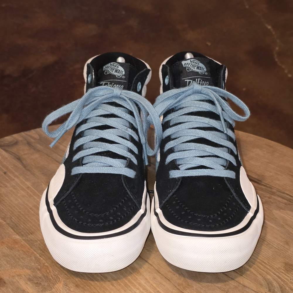VANS Sk8-Hi Pro Fabiana Delfino Black & Oil Blue Men’s 5 Skate Shoes - Picture 2 of 8